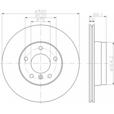 8DD 355 111-271 HELLA Тормозной диск