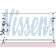 63748 NISSENS Радиатор, охлаждение двигателя