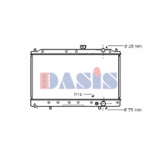 141100N AKS DASIS Радиатор, охлаждение двигателя