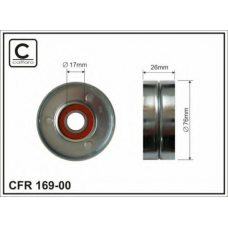 169-00 CAFFARO Натяжной ролик, поликлиновой  ремень