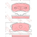 GDB7025 TRW Комплект тормозных колодок, дисковый тормоз