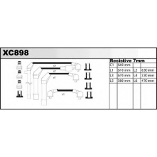 XC898 QUINTON HAZELL Комплект проводов зажигания