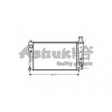QP55-10 ASHUKI Радиатор, охлаждение двигателя