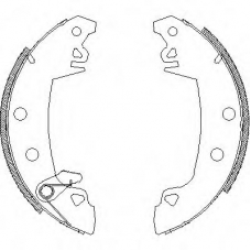 Z4017.03 WOKING Комплект тормозных колодок