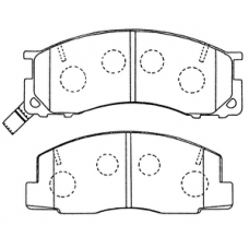 PN-1273 JNBK Колодки тормозные