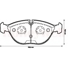 571872B BENDIX Комплект тормозных колодок, дисковый тормоз