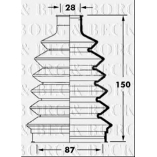 BCB6023 BORG & BECK Пыльник, приводной вал