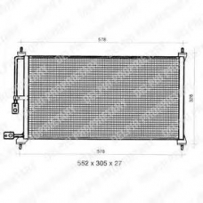 TSP0225281 DELPHI Конденсатор, кондиционер