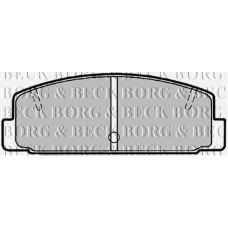 BBP1506 BORG & BECK Комплект тормозных колодок, дисковый тормоз