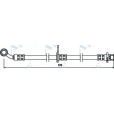 HOS3503 APEC Тормозной шланг