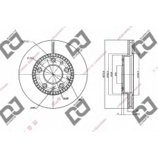 BD1568 DJ PARTS Тормозной диск