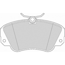 FD6532A NECTO Комплект тормозных колодок, дисковый тормоз