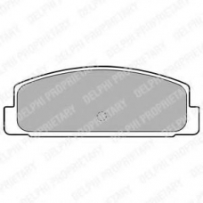 LP1766 DELPHI Комплект тормозных колодок, дисковый тормоз