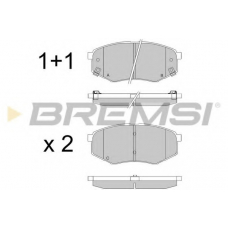 BP3547 BREMSI Комплект тормозных колодок, дисковый тормоз