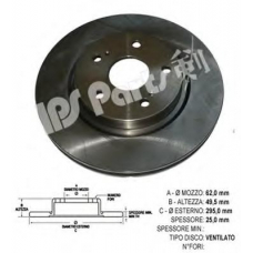 IBT-1888 IPS Parts Тормозной диск
