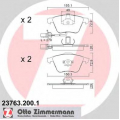 23763.200.1 ZIMMERMANN Комплект тормозных колодок, дисковый тормоз