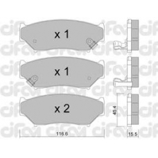 822-136-0 CIFAM Комплект тормозных колодок, дисковый тормоз