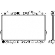 3221-1015 SAKURA  Automotive Радиатор, охлаждение двигателя