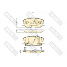 6136216 GIRLING Комплект тормозных колодок, дисковый тормоз