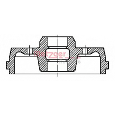 BT 741 METZGER Тормозной барабан