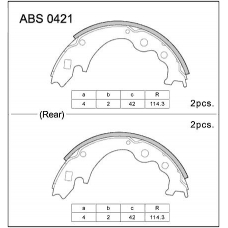 ABS0421 Allied Nippon Колодки барабанные