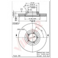 628.0320 VILLAR Тормозной диск
