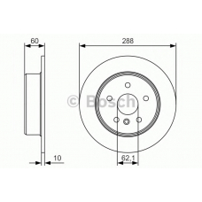 0 986 479 T97 BOSCH Тормозной диск