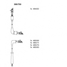 300/750 BREMI Комплект проводов зажигания