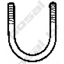 250-654 BOSAL Клемма, система выпуска