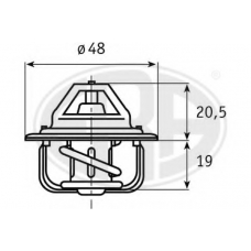 350109 ERA Термостат, охлаждающая жидкость