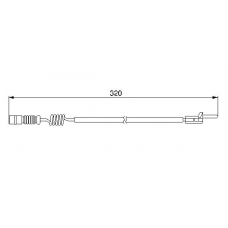 1 987 474 964 BOSCH Сигнализатор, износ тормозных колодок