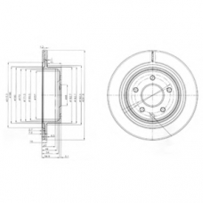 BG3765 DELPHI Тормозной диск