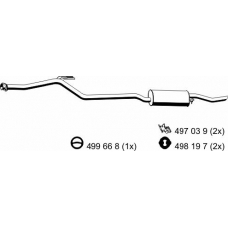 274043 ERNST Глушитель выхлопных газов конечный