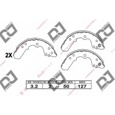 BS1030 DJ PARTS Комплект тормозных колодок