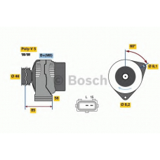 0 986 049 620 BOSCH Генератор