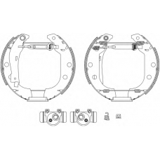 8DB 355 003-691 HELLA Комплект тормозных колодок