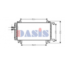 182100N AKS DASIS Конденсатор, кондиционер