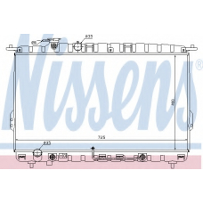 67028 NISSENS Радиатор, охлаждение двигателя