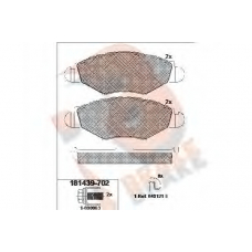 RB1439-702 R BRAKE Комплект тормозных колодок, дисковый тормоз