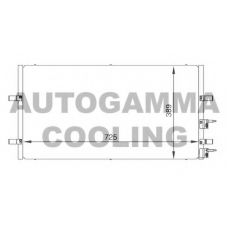 104986 AUTOGAMMA Конденсатор, кондиционер
