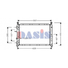 080650N AKS DASIS Радиатор, охлаждение двигателя