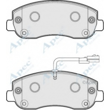 PAD1797 APEC Комплект тормозных колодок, дисковый тормоз