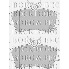 BBP1724 BORG & BECK Комплект тормозных колодок, дисковый тормоз