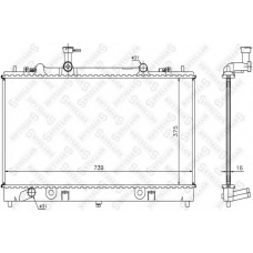 10-25853-SX STELLOX Радиатор, охлаждение двигателя