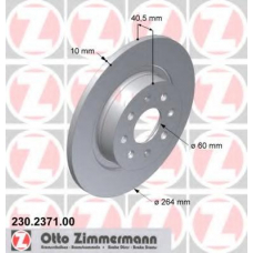 230.2371.00 ZIMMERMANN Тормозной диск