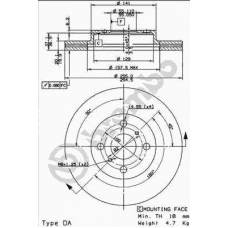 09.8545.10 BREMBO Тормозной диск