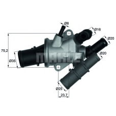 TI 165 88 BEHR Термостат, охлаждающая жидкость