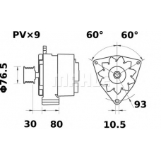 MG 503 MAHLE Генератор