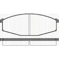8110 14127 TRISCAN Комплект тормозных колодок, дисковый тормоз