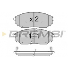 BP3116 BREMSI Комплект тормозных колодок, дисковый тормоз